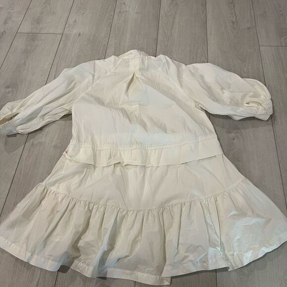 FRAME  RUCHED SLEEVE DRESS size L - Picture 6 of 9
